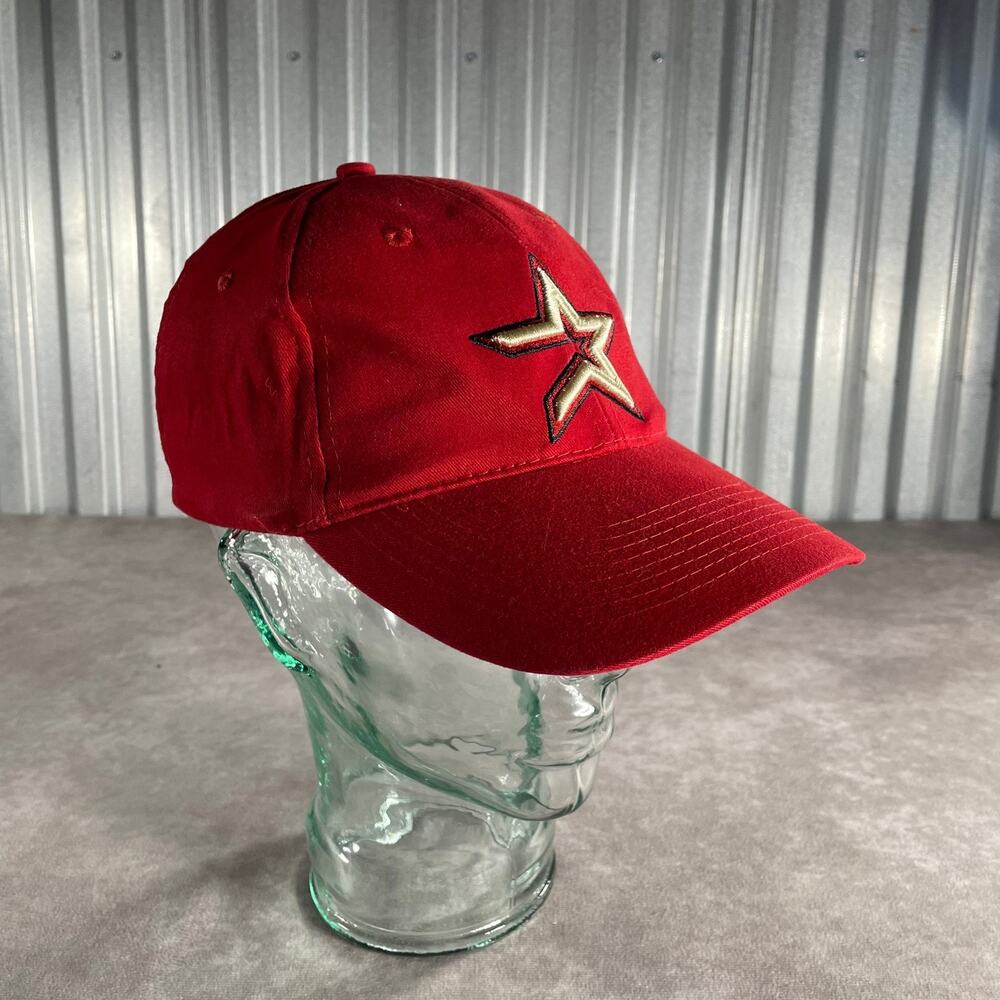 Vintage Houston Astros Snapback Baseball Hat Cap Red One Size